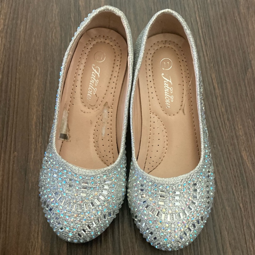 Sz 11 Toddler Fabulous Bedazzled Elsa Shoes
